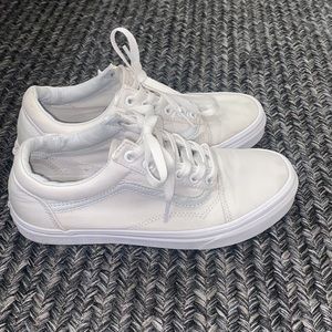 Authentic all white vans